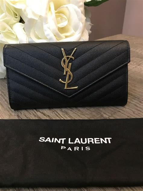 ysl flap wallet size|YSL large flap wallet.